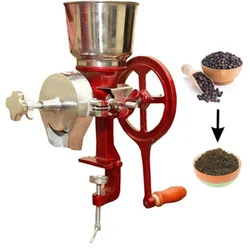 Manual Pithi Grinder No. 1111, Stainless Steel Hopper & Feeder, For Dry & Wet Coarse Grinding Of Pulses & Grains 